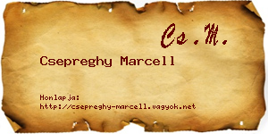 Csepreghy Marcell névjegykártya